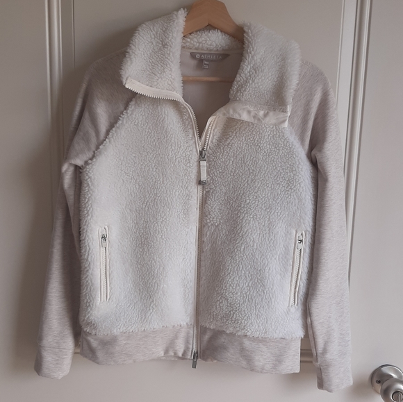 Athleta Jackets & Blazers - Athleta Zip Up Range Sherpa Jacket Size XXS 2XS